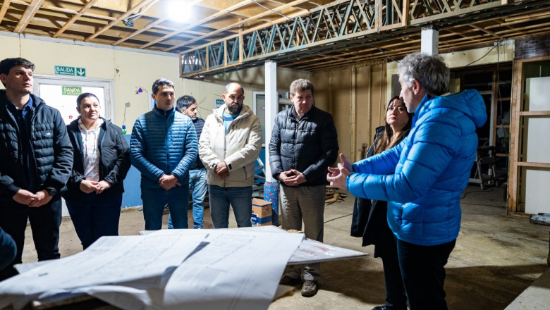 Melella recorrió la obra del Centro de Abordaje Integral de Salud Mental en Río Grande